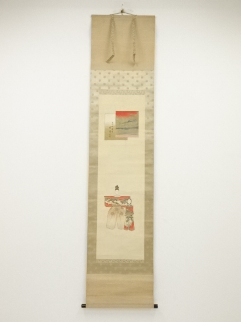 道具 ] - 道具 甲子（1924年） 近藤藍濤筆 立雛 三幅対 肉筆絹本掛軸